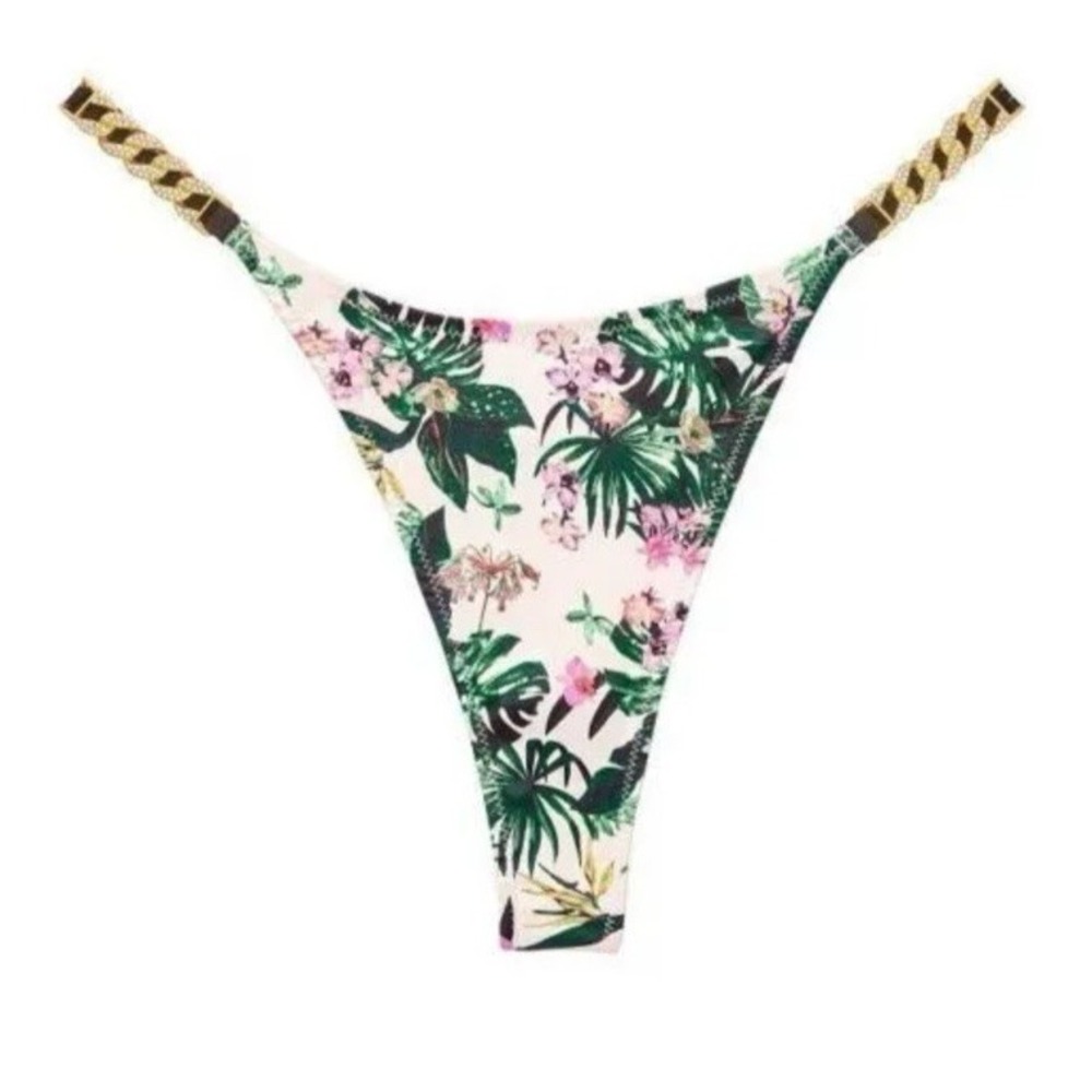 NWT Victoria's Secret‎ Very Sexy Chain Shine Strap Thong Sz XL